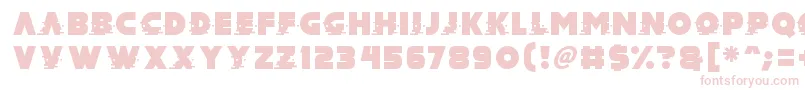 Mad Hacker Font – Pink Fonts on White Background