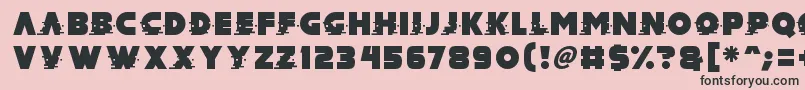 Mad Hacker Font – Black Fonts on Pink Background
