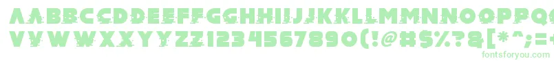 Mad Hacker Font – Green Fonts on White Background