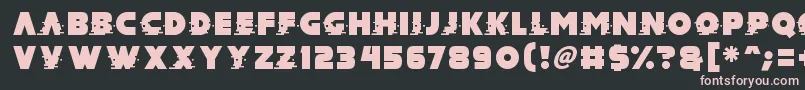 Mad Hacker Font – Pink Fonts on Black Background