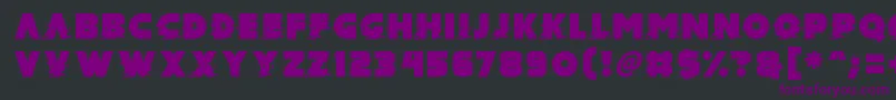 Mad Hacker-fontti – violetit fontit mustalla taustalla