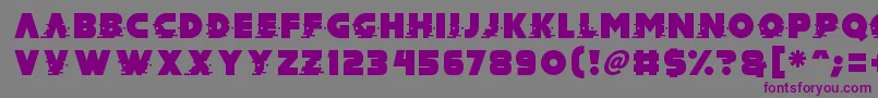 Mad Hacker-fontti – violetit fontit harmaalla taustalla