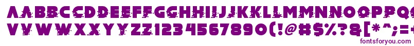 Mad Hacker Font – Purple Fonts on White Background
