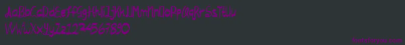 フォントMadagascar – 黒い背景に紫のフォント