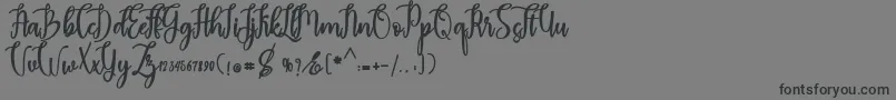 madam Font – Black Fonts on Gray Background