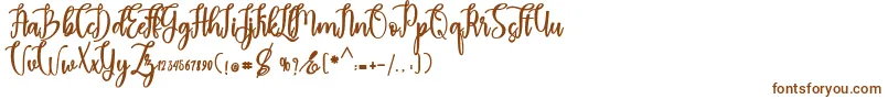 Шрифт madam – коричневые шрифты на белом фоне
