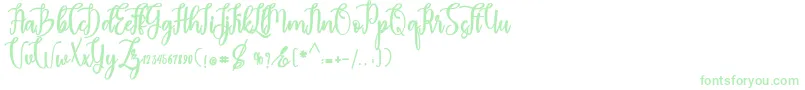 madam Font – Green Fonts on White Background