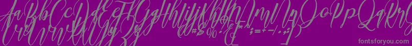 madani Font – Gray Fonts on Purple Background