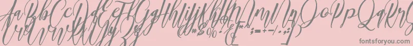 madani Font – Gray Fonts on Pink Background