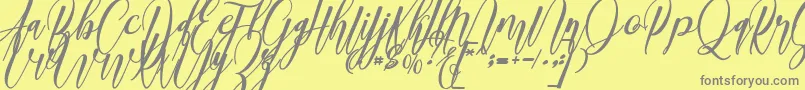 madani Font – Gray Fonts on Yellow Background