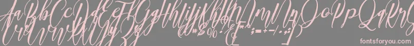 madani Font – Pink Fonts on Gray Background