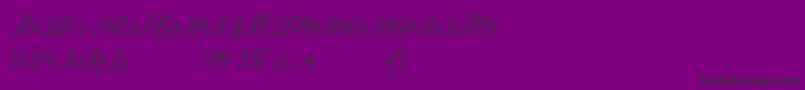 madania free-fontti – mustat fontit violetilla taustalla