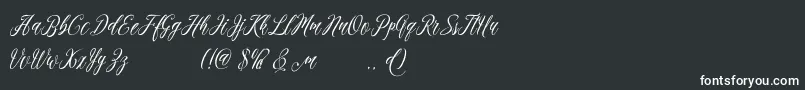 madania free Font – White Fonts on Black Background