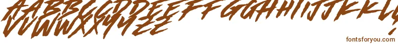 Шрифт Made by Bears DEMO – коричневые шрифты на белом фоне