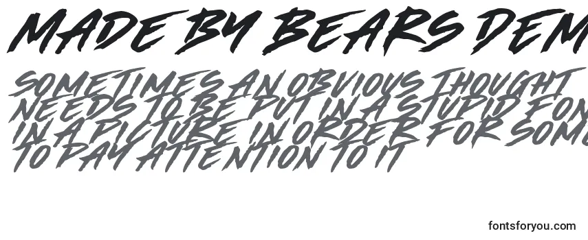 Обзор шрифта Made by Bears DEMO