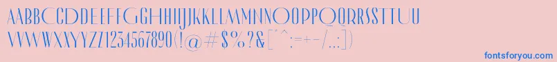MADE Cannes PERSONAL USE Font – Blue Fonts on Pink Background