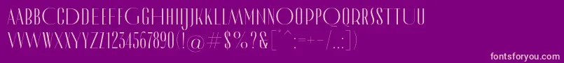 MADE Cannes PERSONAL USE Font – Pink Fonts on Purple Background