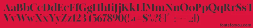 MADE Canvas Black PERSONAL USE Font – Black Fonts on Red Background