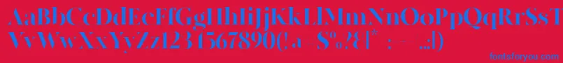 MADE Canvas Black PERSONAL USE Font – Blue Fonts on Red Background