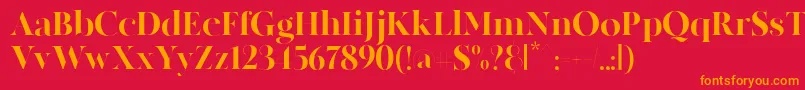 MADE Canvas Black PERSONAL USE Font – Orange Fonts on Red Background