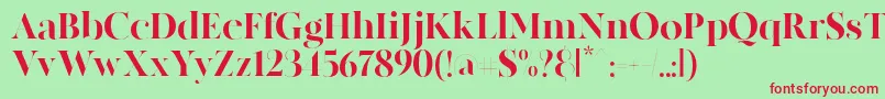 MADE Canvas Black PERSONAL USE Font – Red Fonts on Green Background