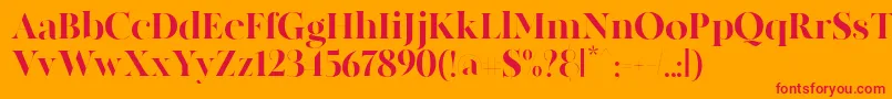 MADE Canvas Black PERSONAL USE Font – Red Fonts on Orange Background