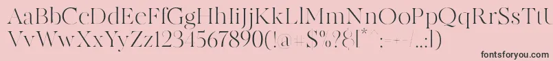 MADE Canvas Light PERSONAL USE Font – Black Fonts on Pink Background