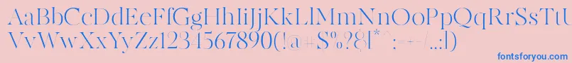 MADE Canvas Light PERSONAL USE Font – Blue Fonts on Pink Background