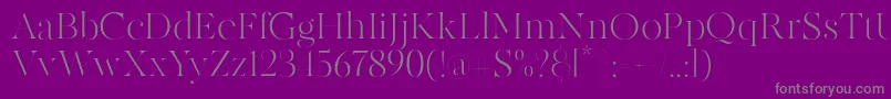 MADE Canvas Light PERSONAL USE Font – Gray Fonts on Purple Background