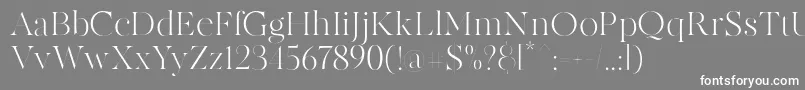 MADE Canvas Light PERSONAL USE Font – White Fonts on Gray Background