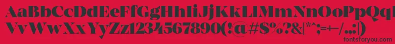 MADE Coachella Black PERSONAL USE Font – Black Fonts on Red Background