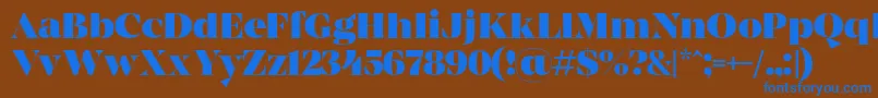 MADE Coachella Black PERSONAL USE Font – Blue Fonts on Brown Background