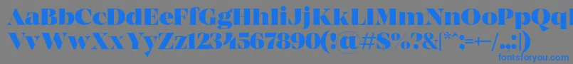 MADE Coachella Black PERSONAL USE Font – Blue Fonts on Gray Background