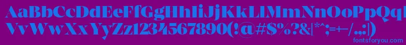 MADE Coachella Black PERSONAL USE Font – Blue Fonts on Purple Background