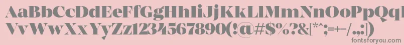 MADE Coachella Black PERSONAL USE Font – Gray Fonts on Pink Background