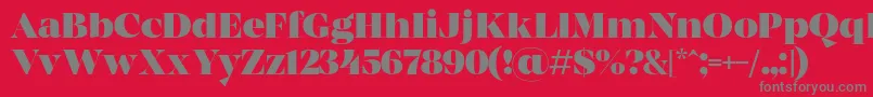 MADE Coachella Black PERSONAL USE Font – Gray Fonts on Red Background