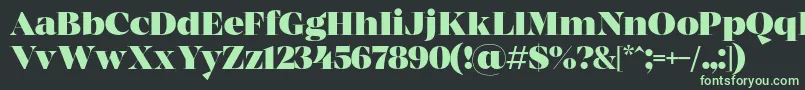 MADE Coachella Black PERSONAL USE Font – Green Fonts on Black Background