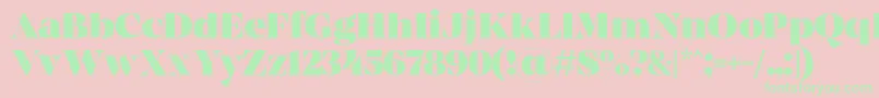 MADE Coachella Black PERSONAL USE Font – Green Fonts on Pink Background