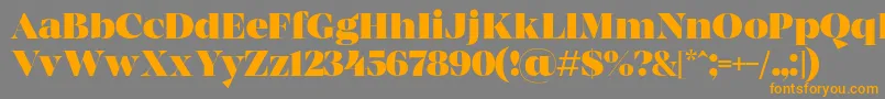 MADE Coachella Black PERSONAL USE Font – Orange Fonts on Gray Background