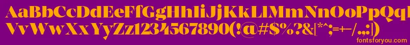 MADE Coachella Black PERSONAL USE Font – Orange Fonts on Purple Background