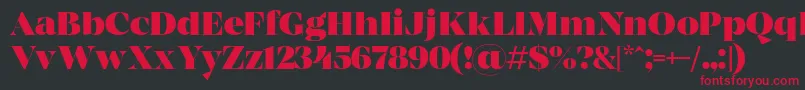 MADE Coachella Black PERSONAL USE Font – Red Fonts on Black Background