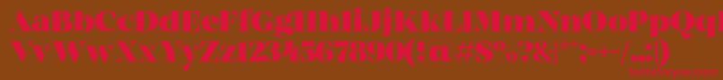 MADE Coachella Black PERSONAL USE Font – Red Fonts on Brown Background