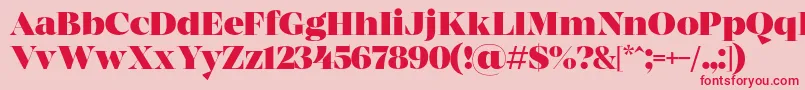 MADE Coachella Black PERSONAL USE Font – Red Fonts on Pink Background