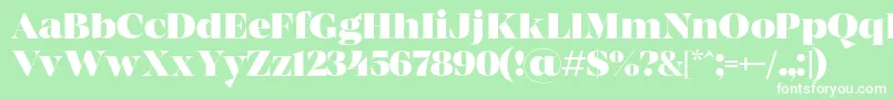 MADE Coachella Black PERSONAL USE Font – White Fonts on Green Background