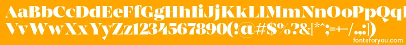 MADE Coachella Black PERSONAL USE Font – White Fonts on Orange Background