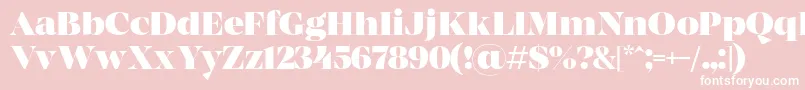 MADE Coachella Black PERSONAL USE Font – White Fonts on Pink Background