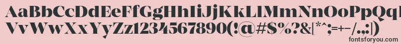 MADE Coachella Bold PERSONAL USE Font – Black Fonts on Pink Background