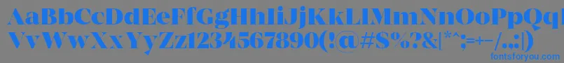 MADE Coachella Bold PERSONAL USE Font – Blue Fonts on Gray Background