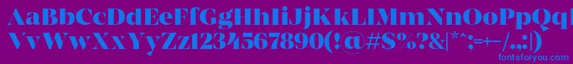 MADE Coachella Bold PERSONAL USE Font – Blue Fonts on Purple Background