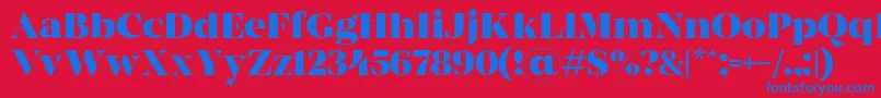 MADE Coachella Bold PERSONAL USE Font – Blue Fonts on Red Background